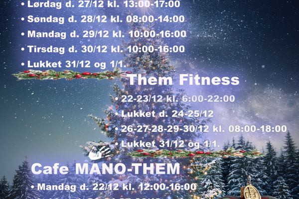 Jule Åbningstider 2025